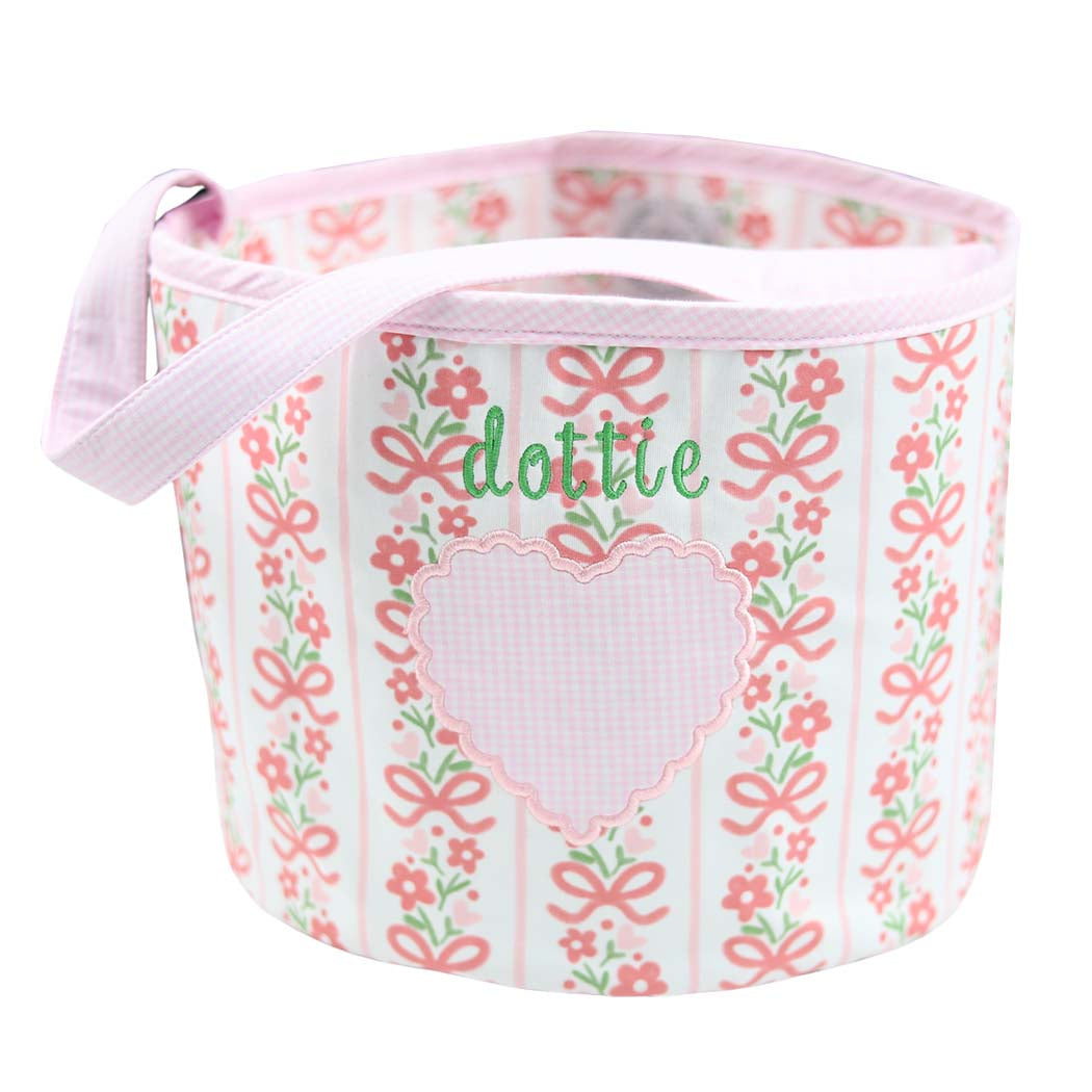 Valentine's Day Floral & Bow Bucket