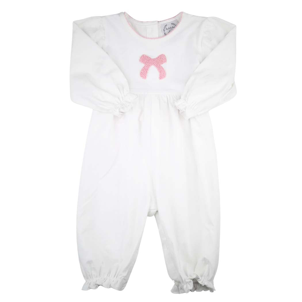 Classic Girls Bow Romper with Bow