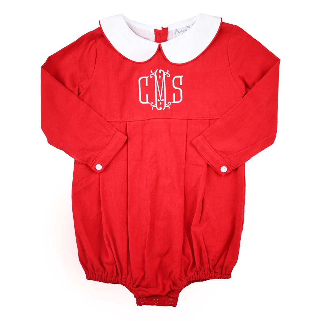 Red Corduroy Unisex Bubble