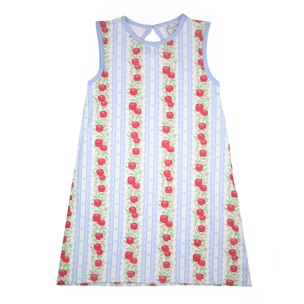 Apple Floral Sleeveless Dress
