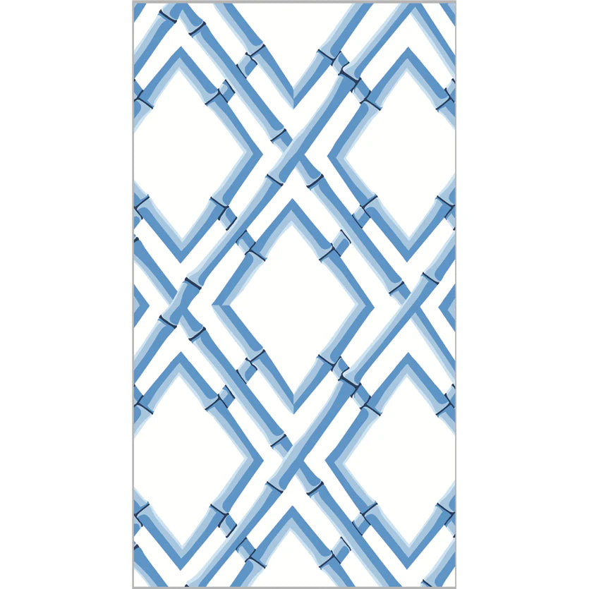 Paper Guest Towels | Blue Bamboo Trellis