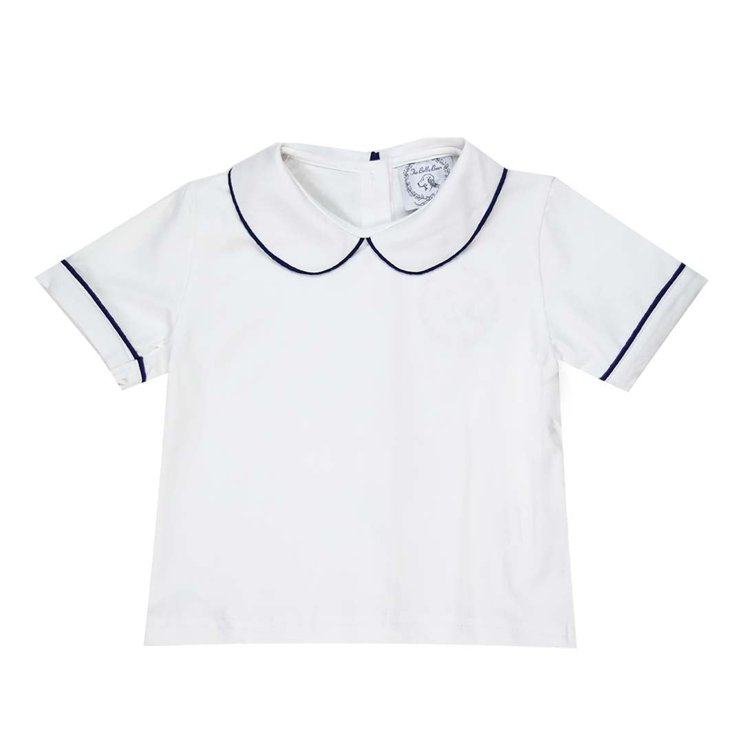 Knit peter pan collar hot sale shirt