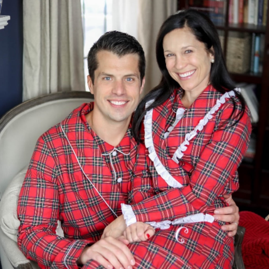 Red tartan pjs online womens