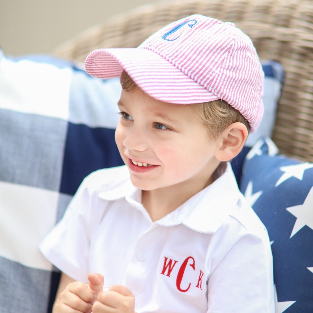 Monogrammed baby 2025 baseball cap