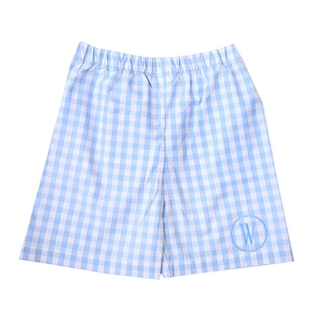 Boys store gingham shorts