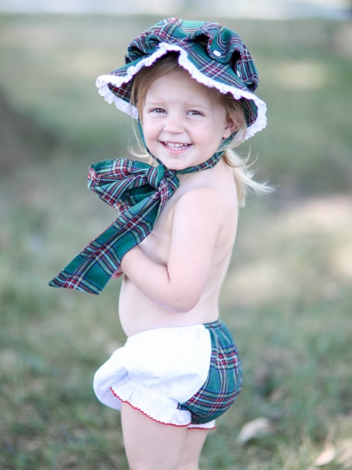 Tartan cheap baby hat